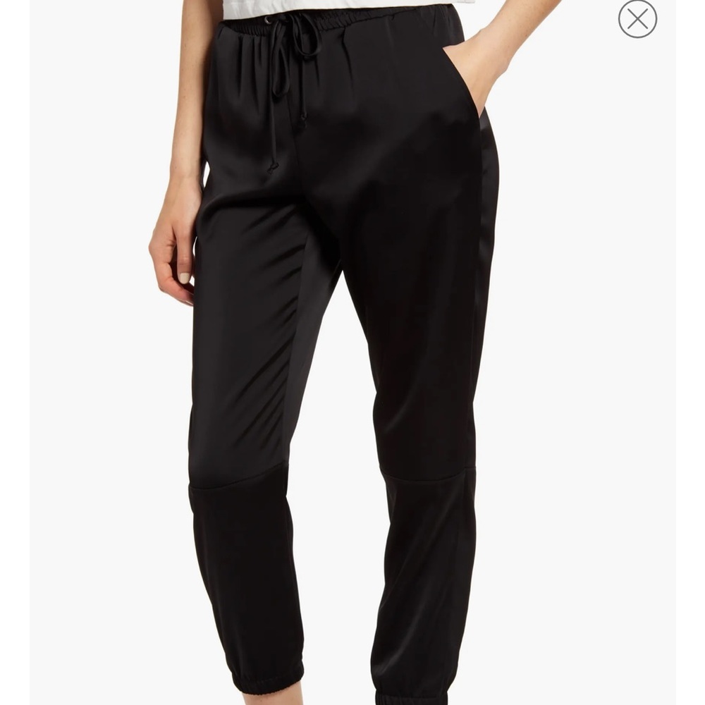 Socialite stretch satin joggers
